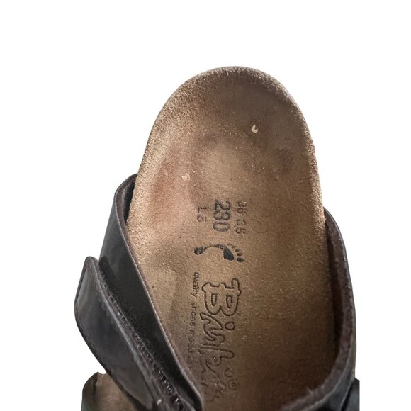 BIRKIS Brown Patent Leather Adjustable Sandals Size Women’s 5 - Picture 7 of 8